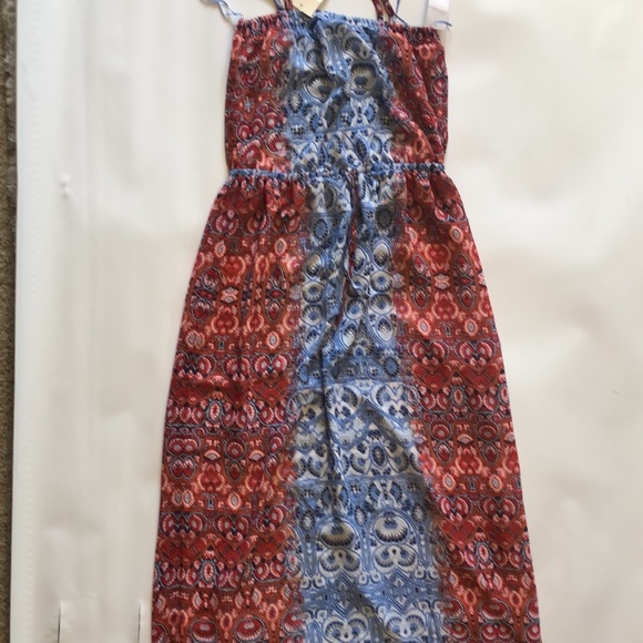 VINCE CAMUTO MOROCCAN TILE PAISLEY MAXI DRESS - Picture 3 of 4